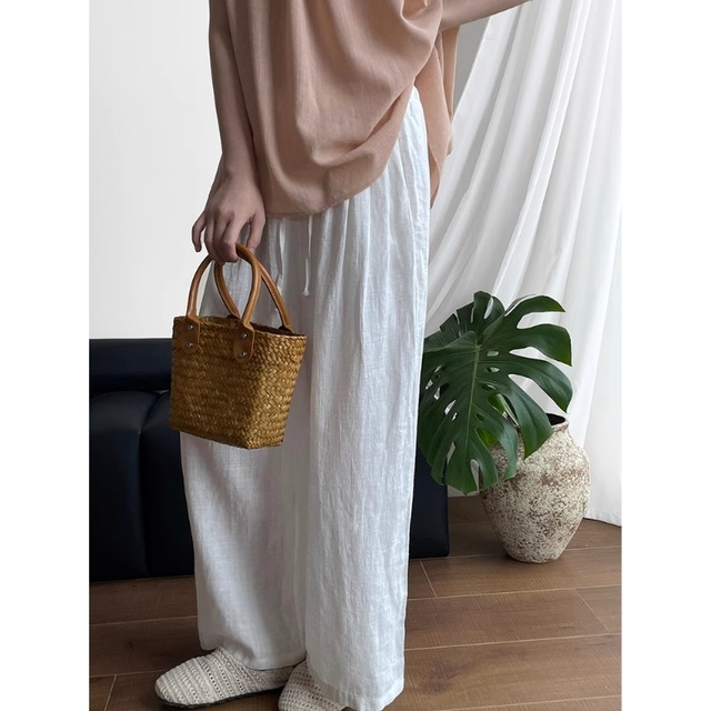 リラックスシルエット　ワイドパンツ  2color  00102