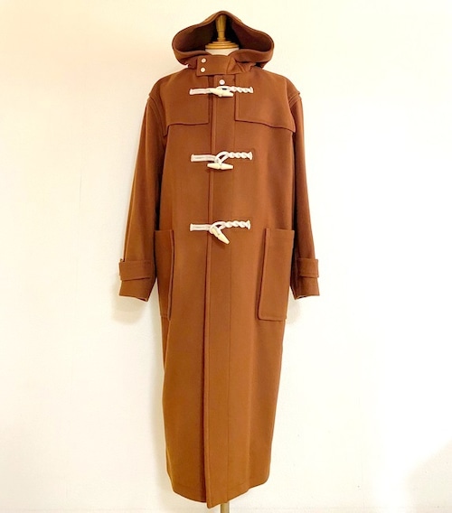 Wool Melton Duffle Coat　Brown