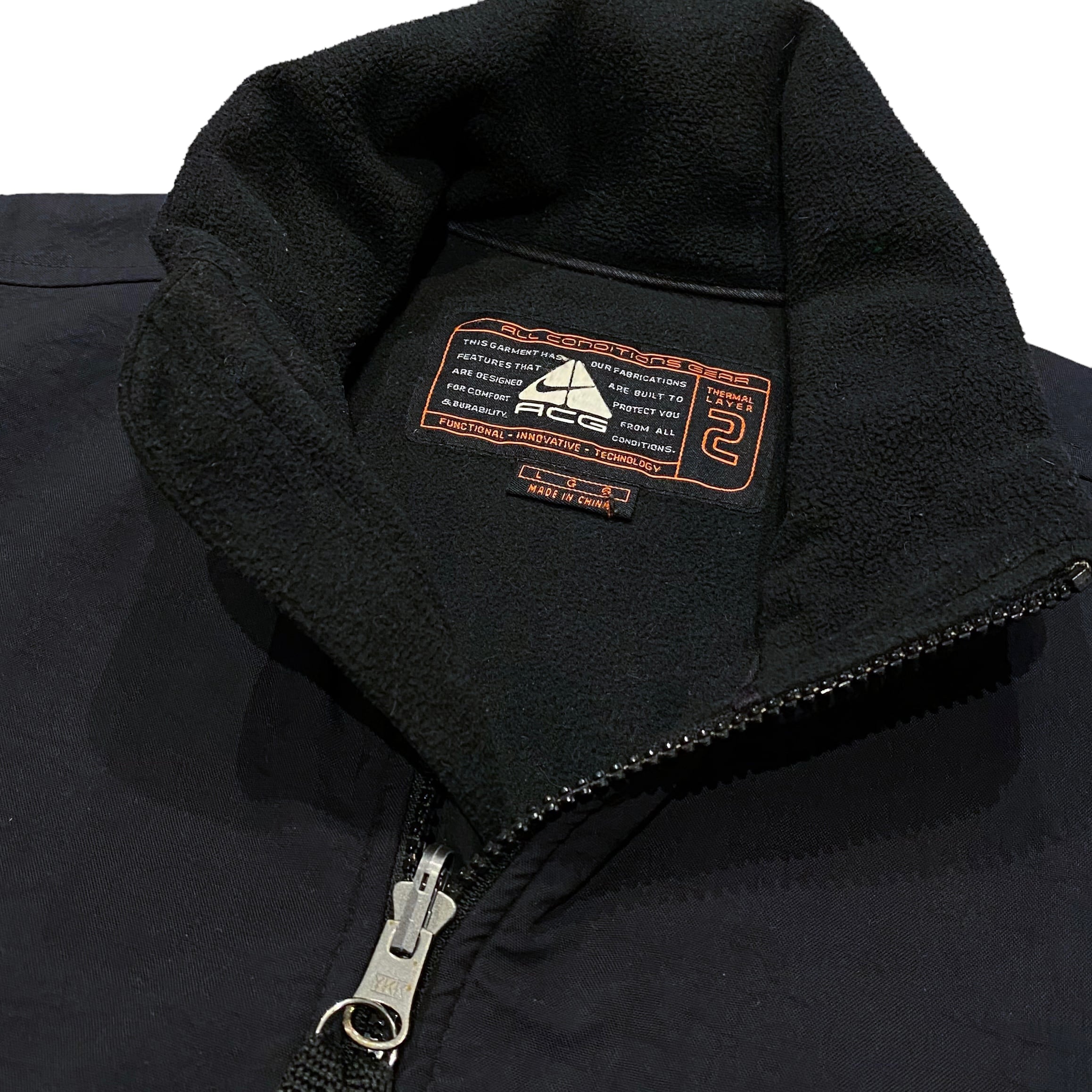 90's Nike ACG Fleece Jacket L / ナイキ フリース ジャケット ブラック 古着 ヴィンテージ