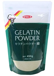 ジェリフ ゼリエース ゼラチンパウダー緑 450g