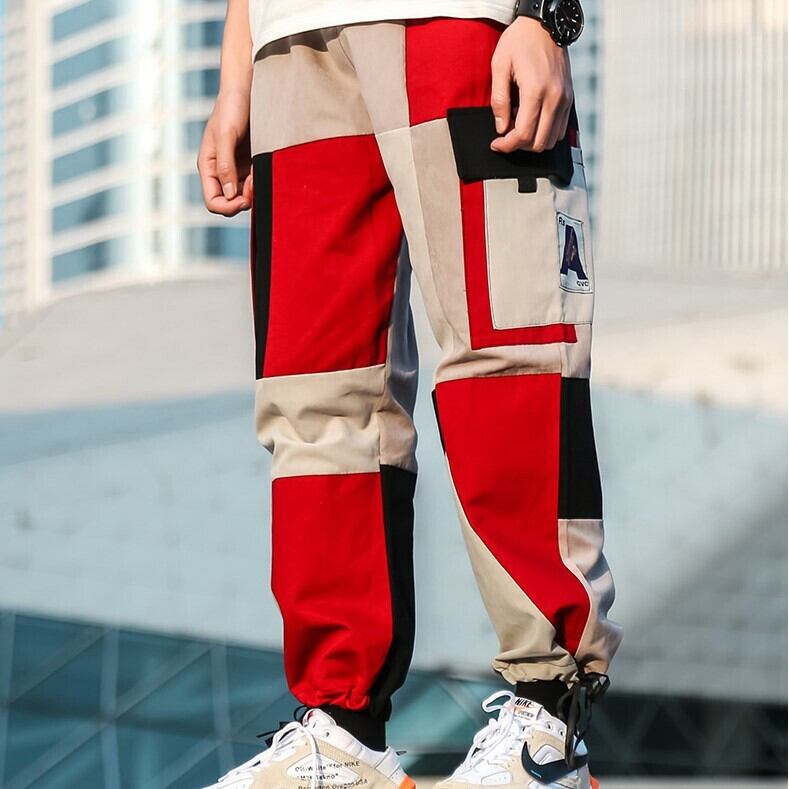 全2色 カーゴパンツ マルチポケット カジュアル ストリート