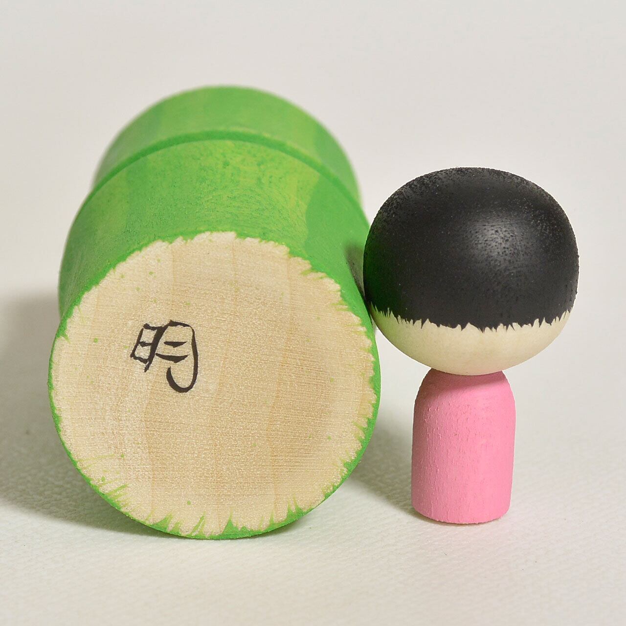 かぐや姫ちゃんこけし 約2寸 約6cm 鈴木明 工人（作並系）#2578