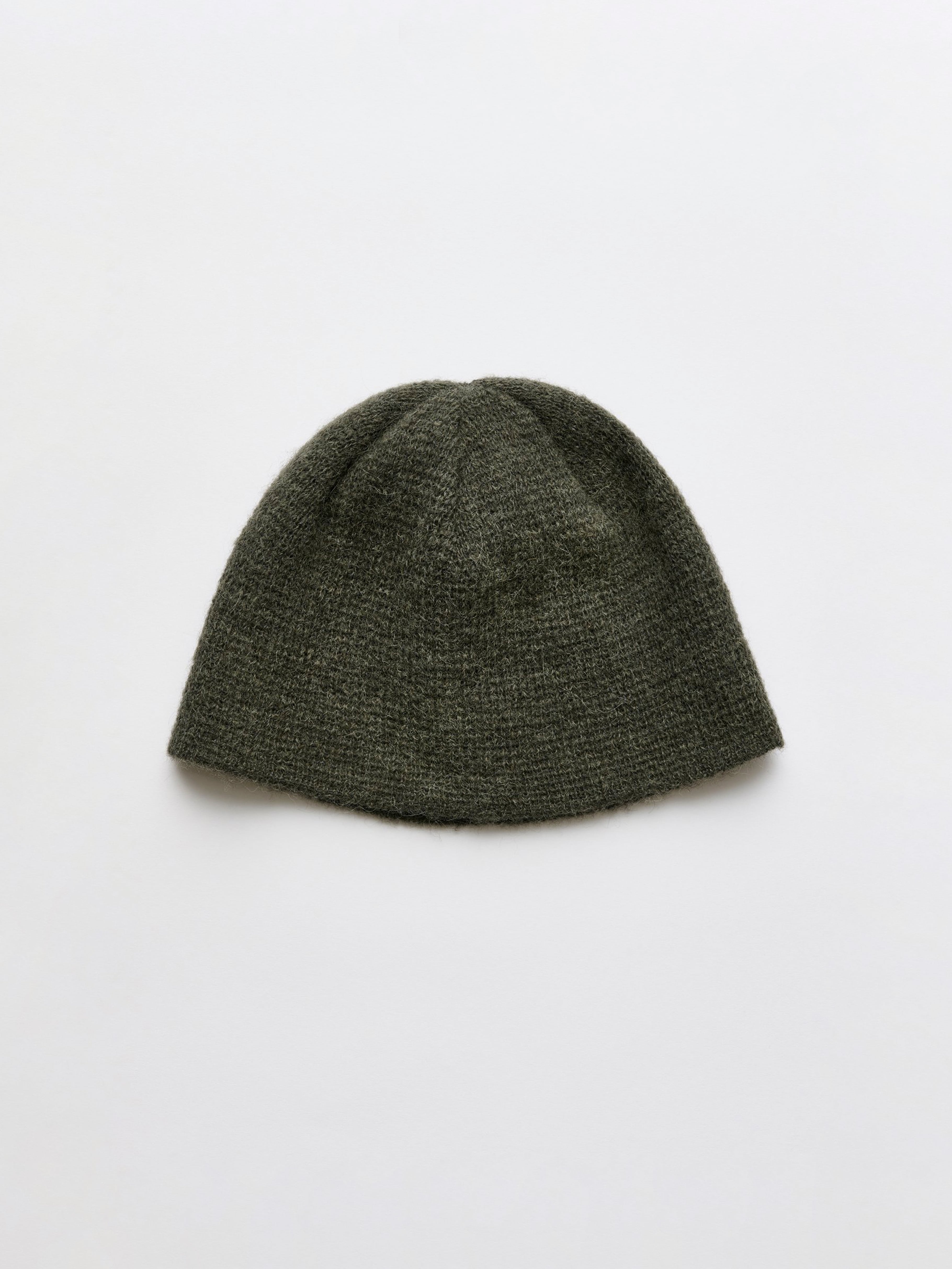 OUR LEGACY BEANIE Moss Green Fuzzy Alpaca A4258BMG | BEST PACKING