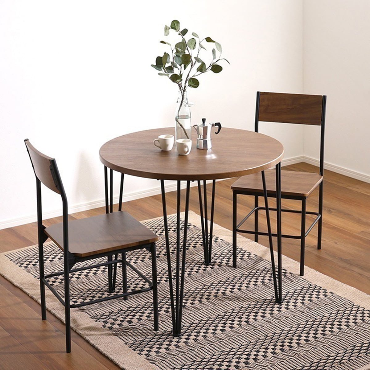 ヴィンテージ円形ダイニング3点セット