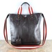 BALLY LEATHER 2WAY LINE SHOULDER BAG/バリーレザー2WAYラインショルダーバッグ