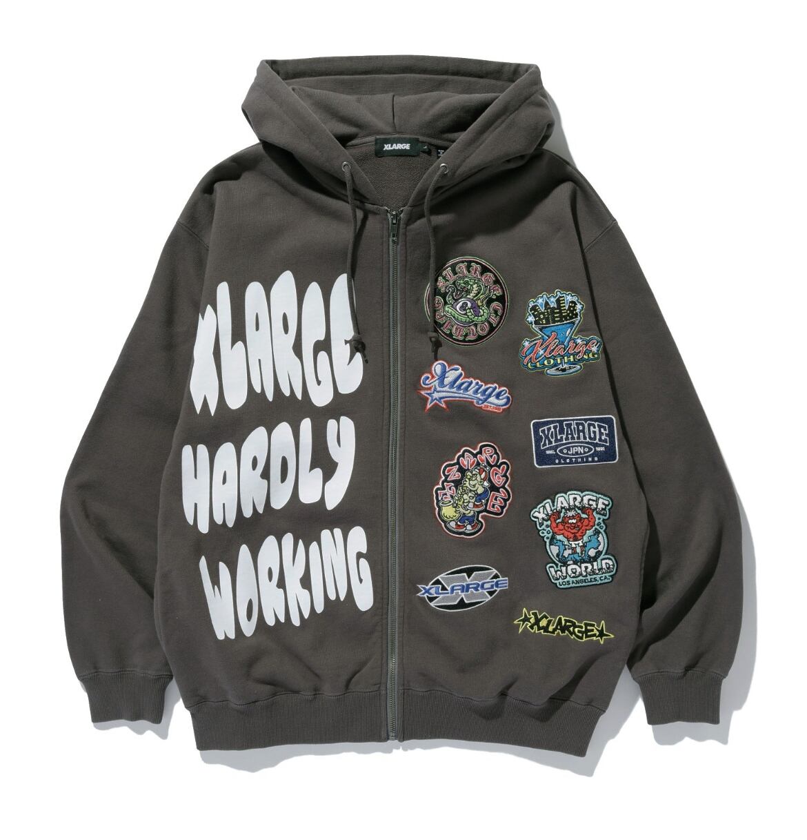 XLARGE MULTI LOGO ZIP UP HOODED SWEATSHIRT | バイシクルショップ