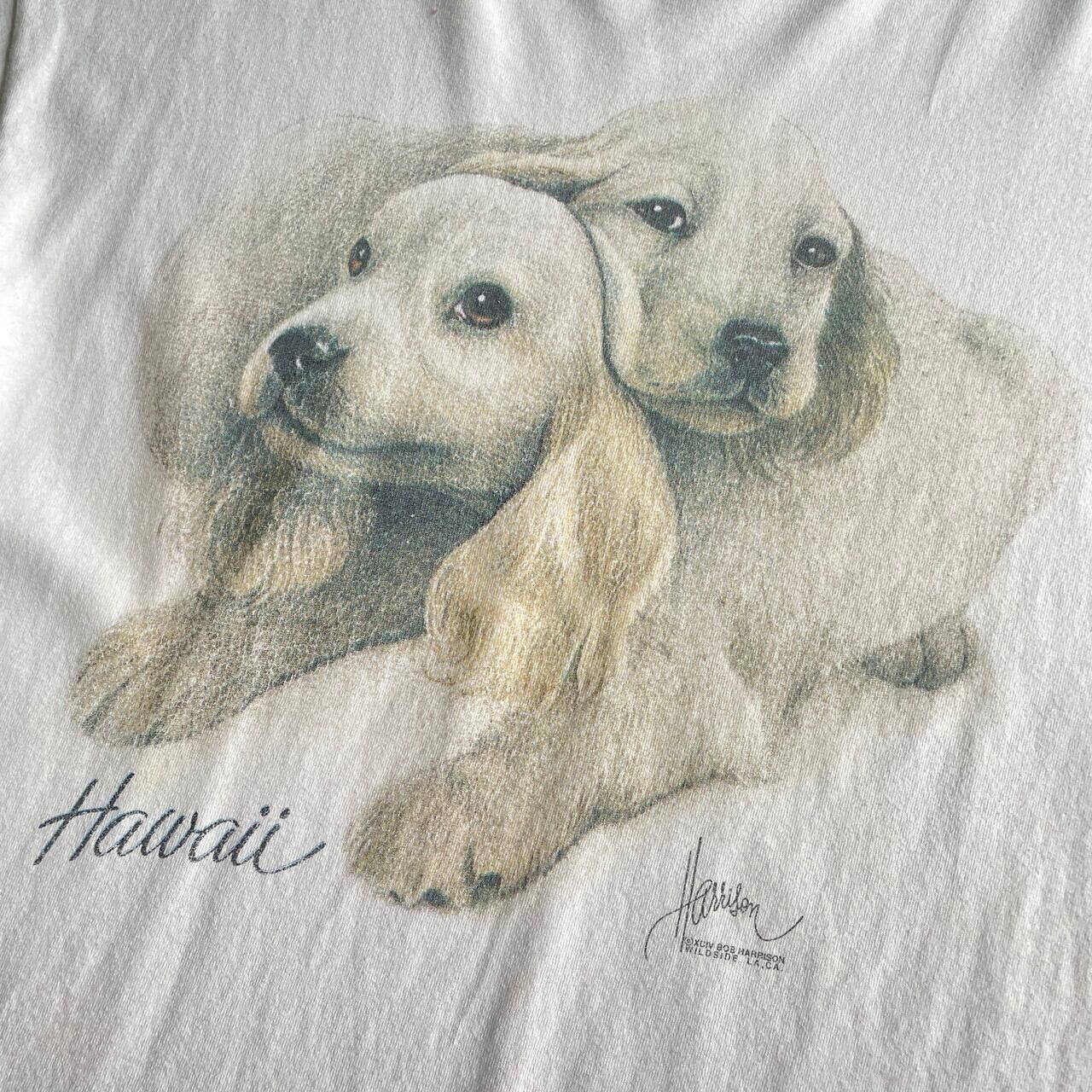90s ビンテージ 犬 アニマル Tシャツ アート コッカースパニエル Tシャツ