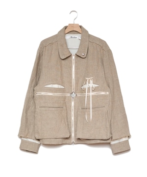 Midorikawa / MID26SS-BL01 CROSS BLOUSON (IVORY)