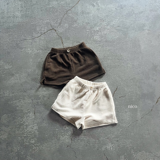 nunuワッフルショートパンツ(80-120サイズ)