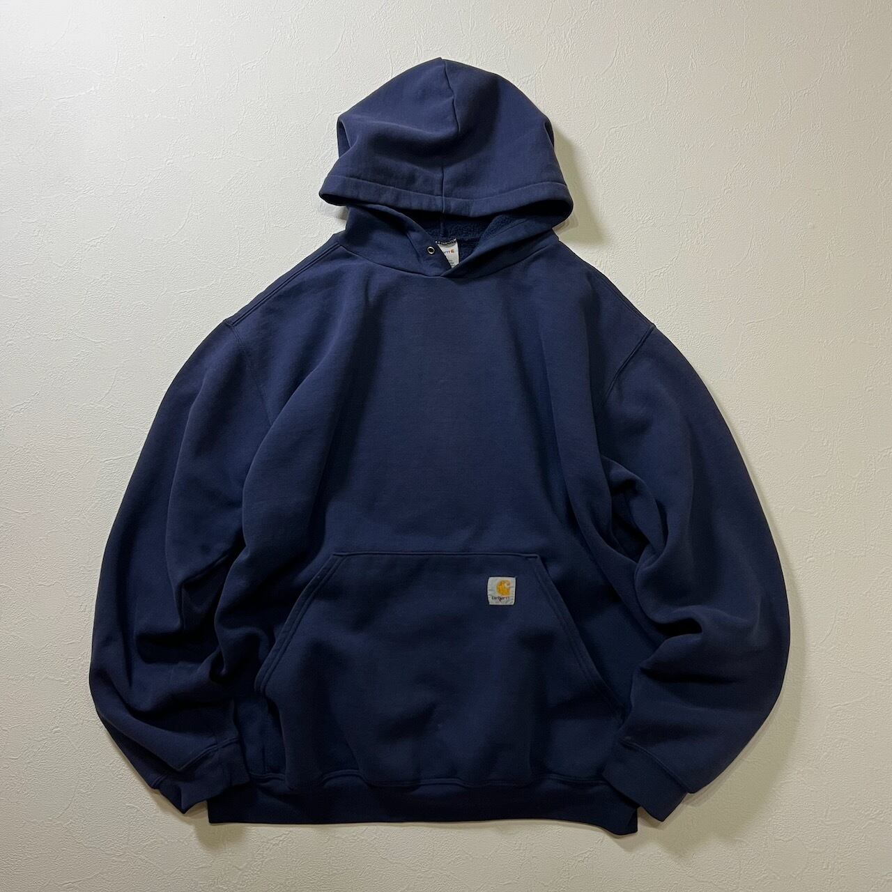 極上ボロ carhartt パーカー ネイビー 襤褸boro フェード M 極上ボロ carhartt パーカー ネイビー 襤褸boro フェード M