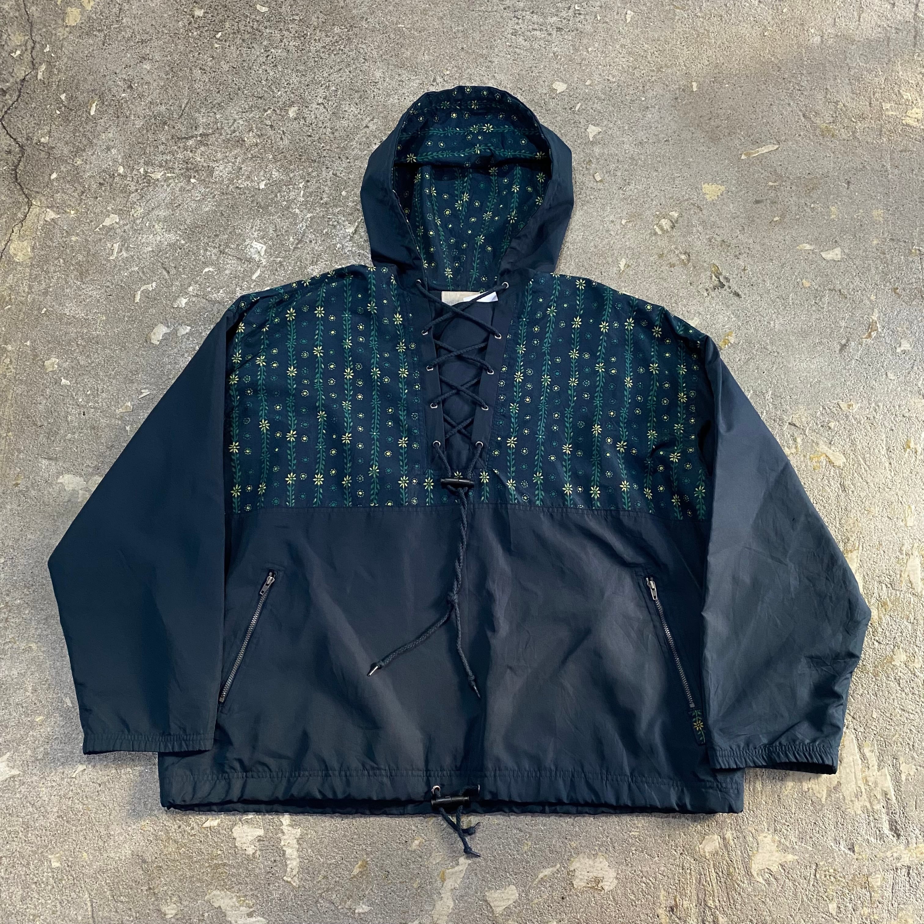 80s〜 adidas flower pattern anorak parka【仙台店】
