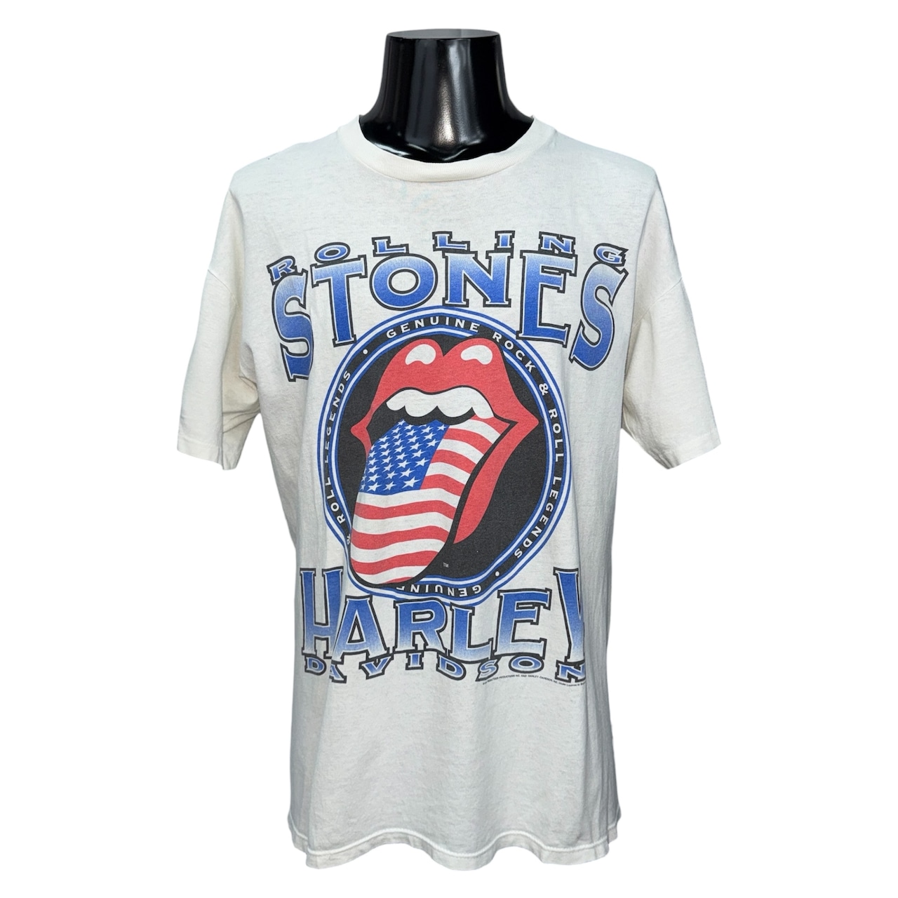 【THE ROLLING STONES】ローリング・ストーンズ "HARLEY-DAVIDSON" 90's Vintage Tシャツ
