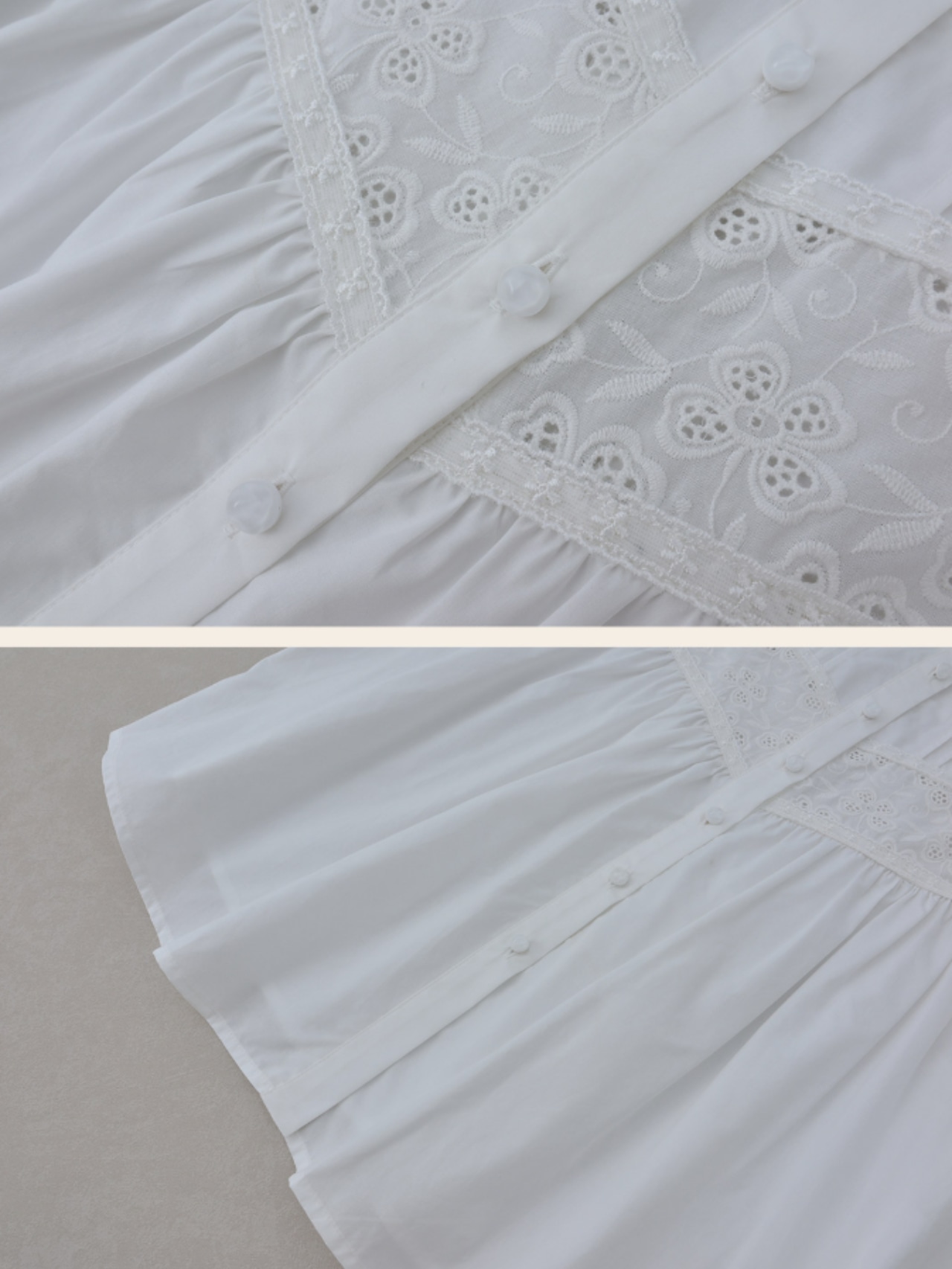 Trèfle Blanc Pintuck Blouse F0723