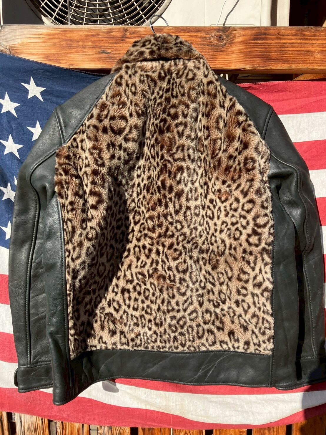 Vintage Leather Grizzly Jacket 再構築 熊ジャン オワジャン