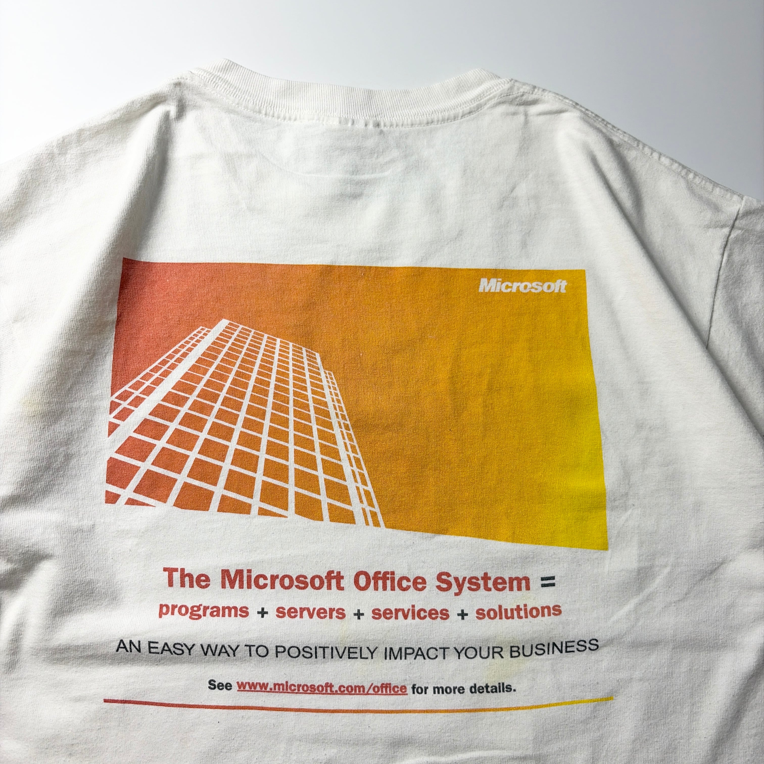 00s Microsoft Office System Promo Graphic Tee