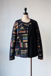 Avant-garde chic color palette cardigan