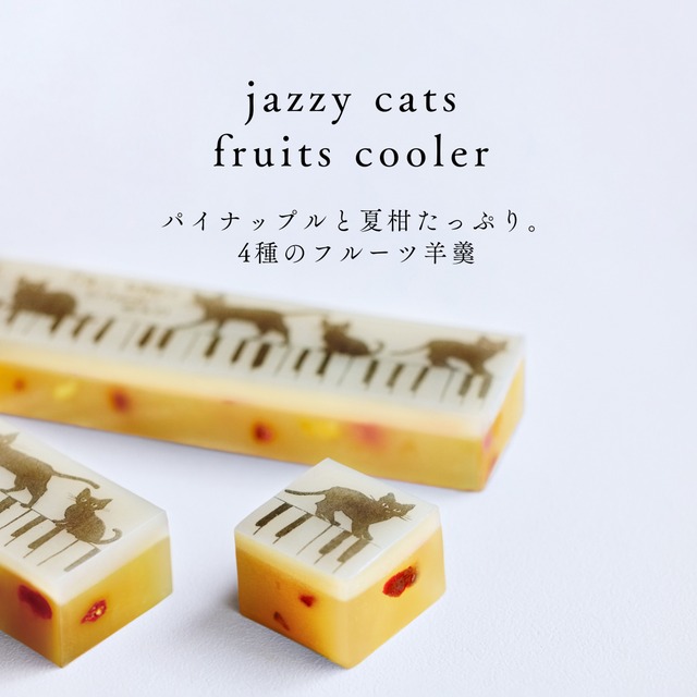 【10周年アニバーサリー】「寄付付き」ジャズ羊羹 jazzy cats fruits cooler + 珈琲５袋 セット