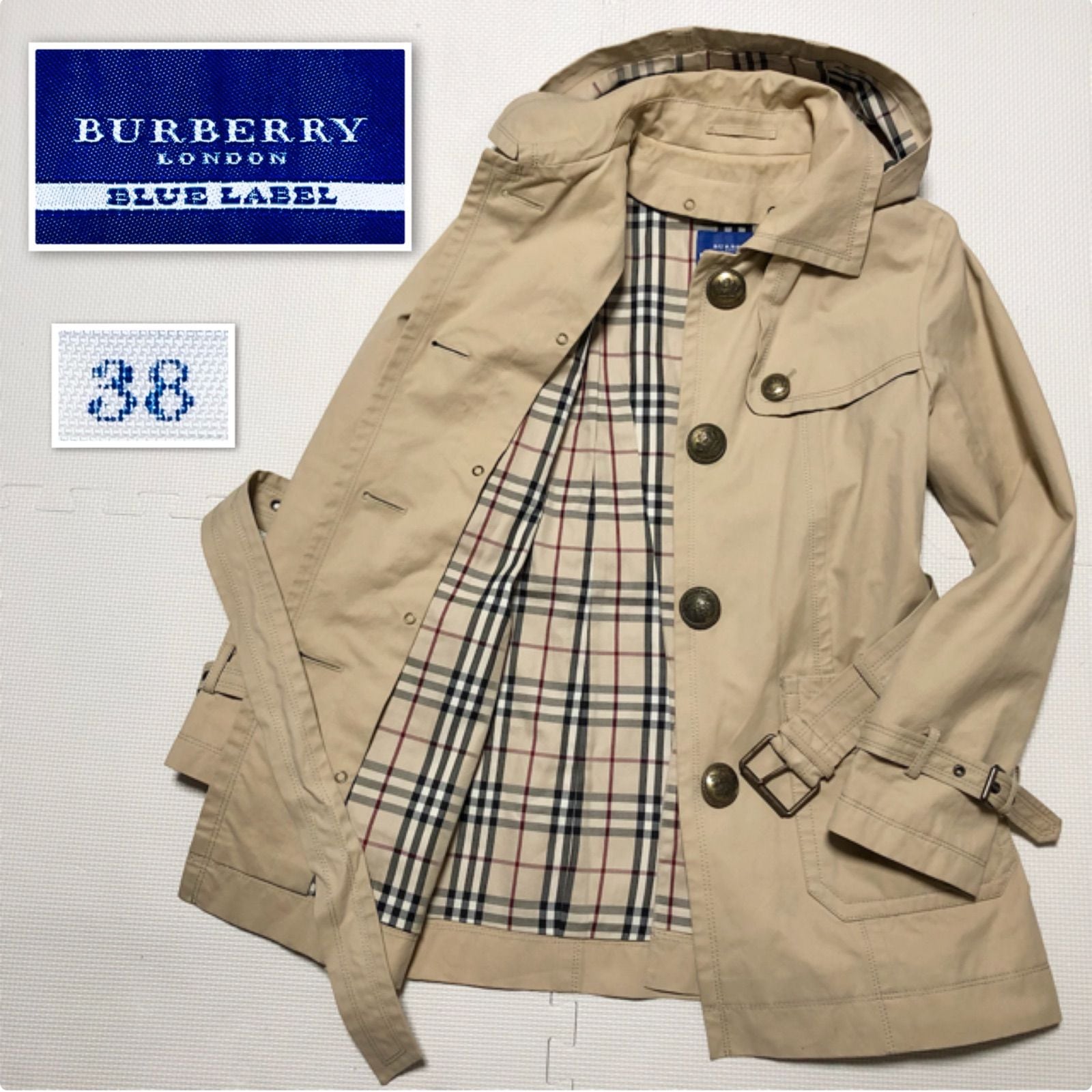 BURBERRY LONDON♡38 ショート トレンチコート Burberry London