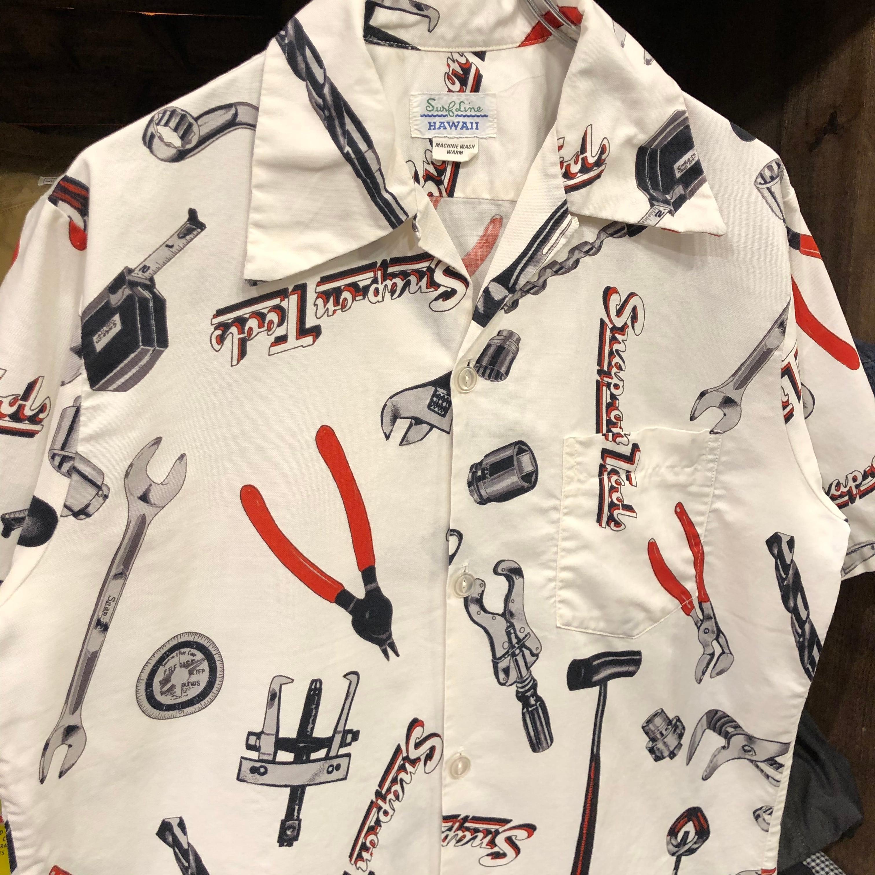 70s Snap on ハワイアンシャツ SURF LINE | VOSTOK