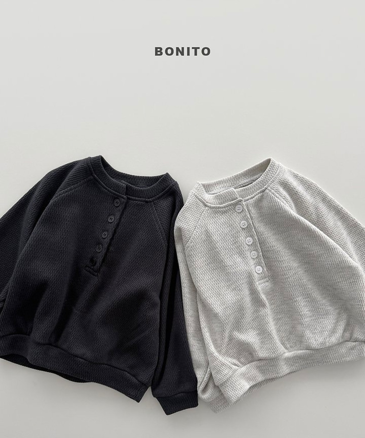 韓国子供服 / BONITO / 26Autumn / ヘンリーネックスウェット / 秋服 *12M~JM *