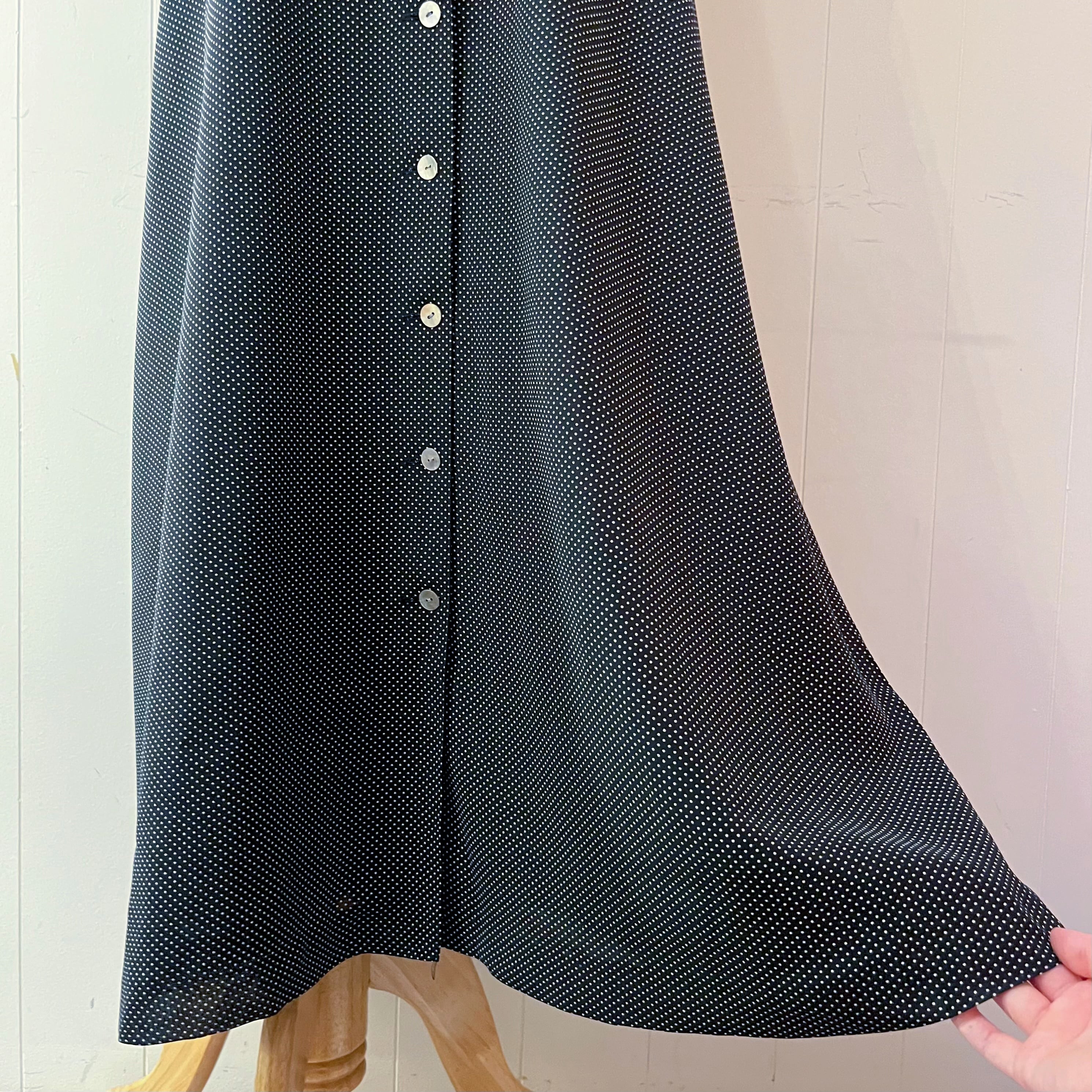 pin dot front button one-piece