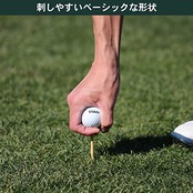 Tabata(タバタ) ゴルフ ティー ロングティー ウッドティー ロング プロスリムロング 白木 70mm 18本入 ニス GV0506