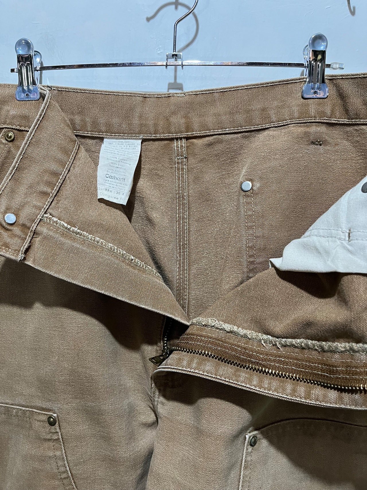 00's Carhartt Double Knee Duck Pants【W34.5 L29】