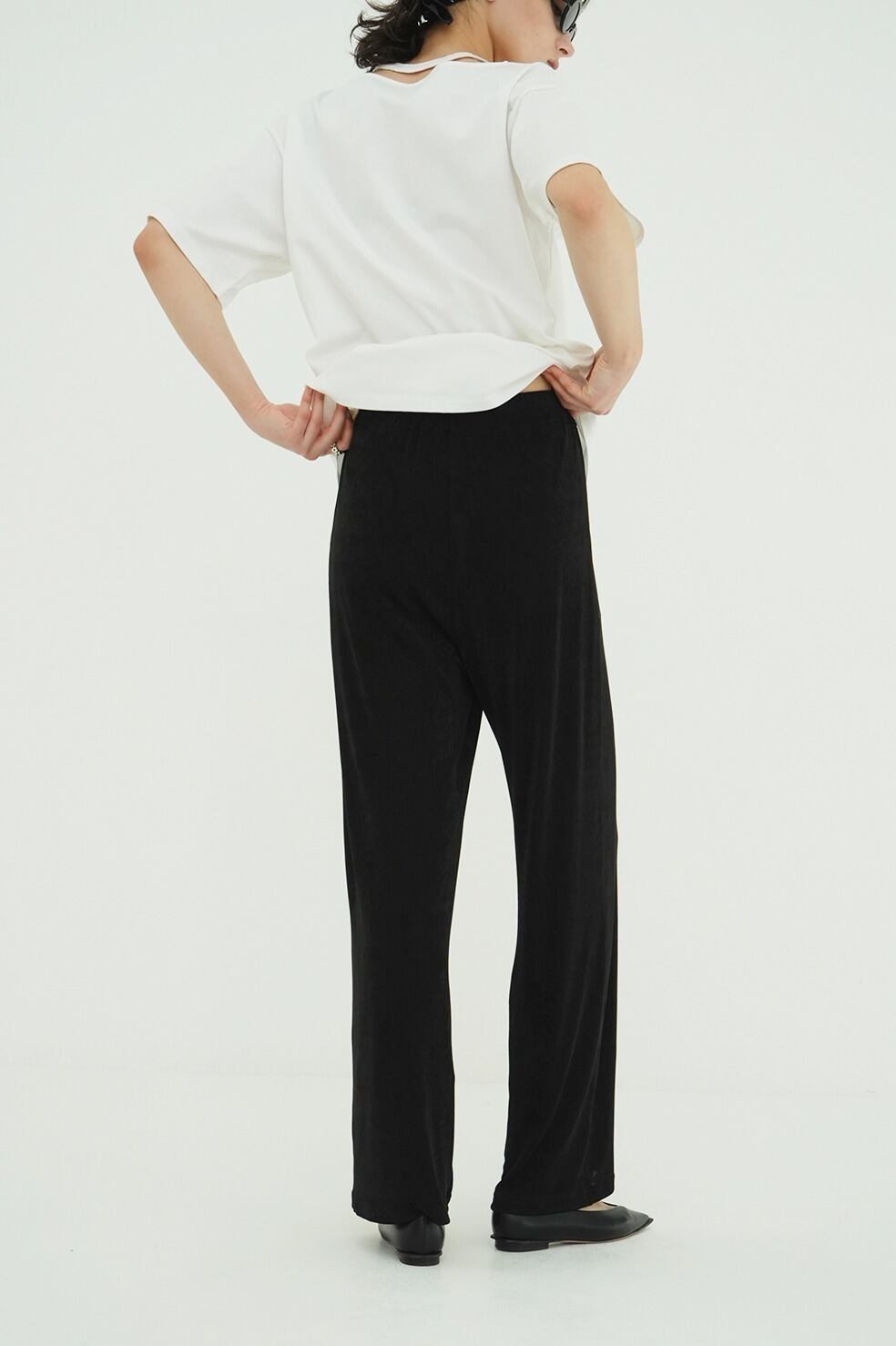 シャツ+ブラウス(半袖+袖なし) CLANE BRIGHT JERSEY PANTS CLANE(クラネ)｜BRIGHT JERSEY PANTS/IVORY の通販｜ELLESHOP・(エル