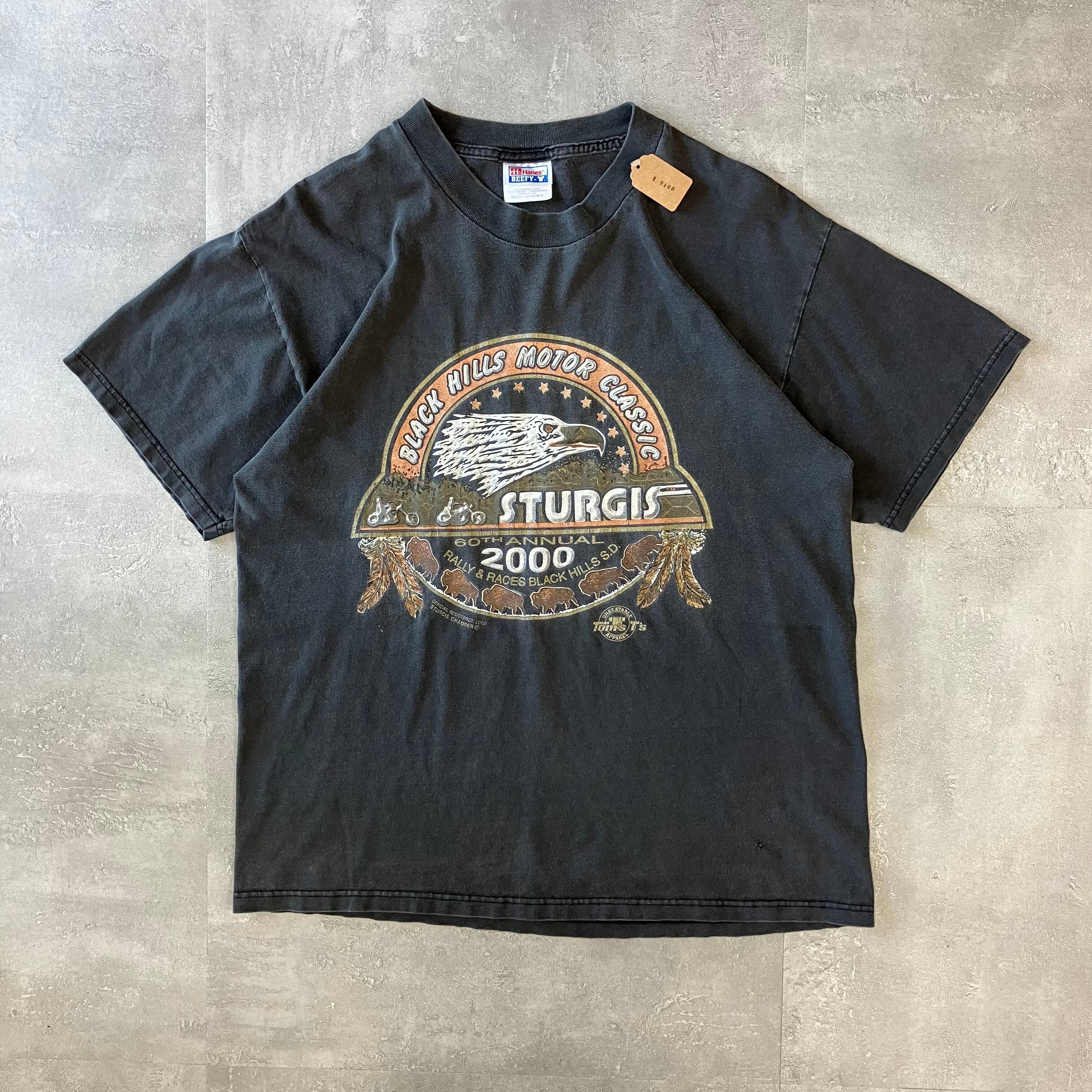 《L size》Hanes ヘインズ 90s プリントTシャツ イーグル モーターサイクルTシャツ L No.3071