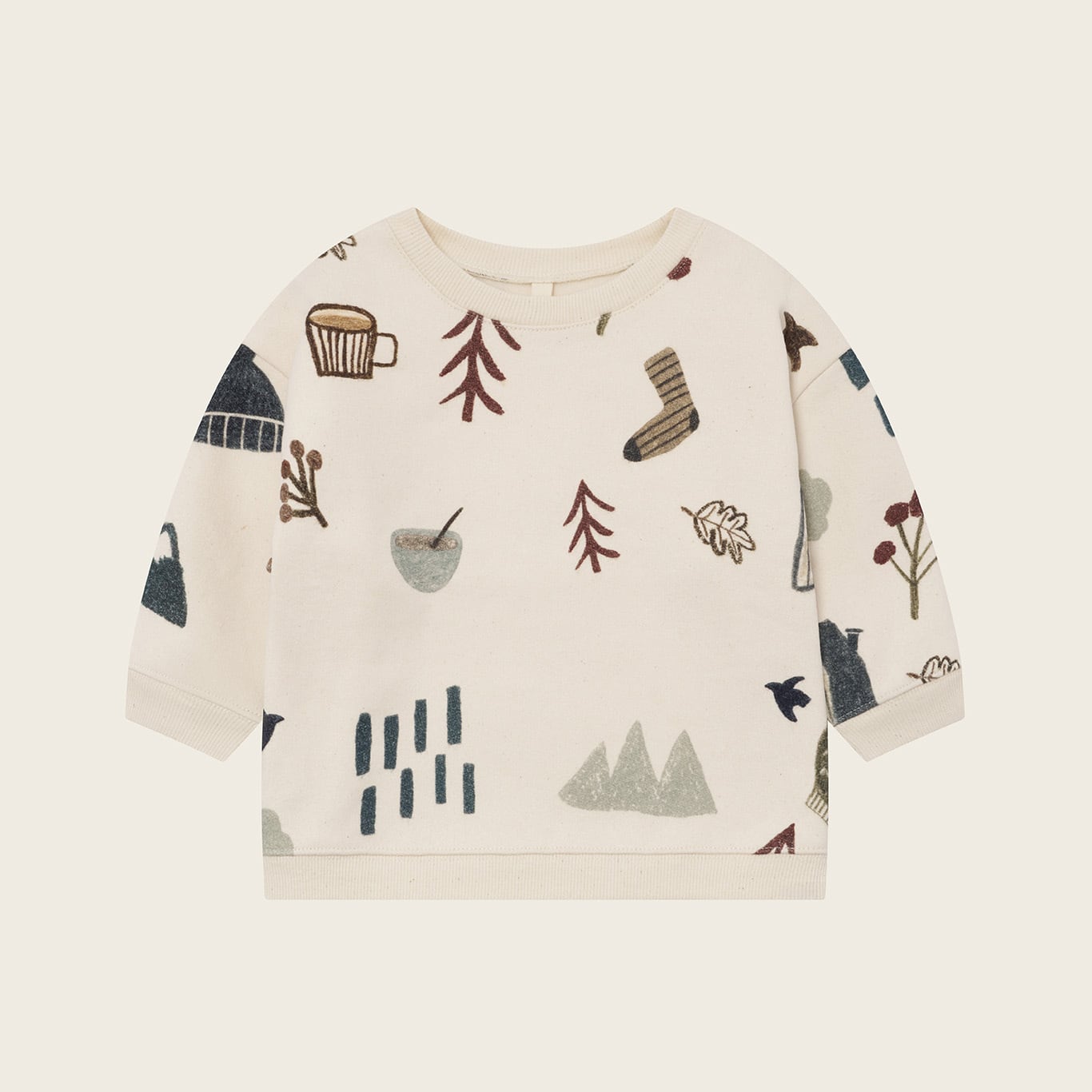 organic zoo / Cosy Wild Sweatshirt Undyed / 1-2Y・2-3Y・3-4Y・4-5Y