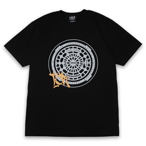 UNDERGROUND CIRCLE HEAVY WEIGHT S/S TEE FOR MEN - BLACK