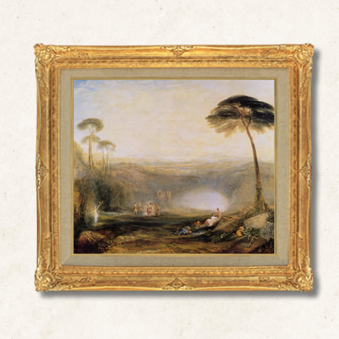 穂高連峰と大正池 辻京子 油彩 F10号 トヨNo.038 穂高連峰と大正池 辻