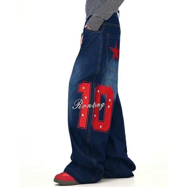 star number design denim　スターナンバーデザインデニム　J1382