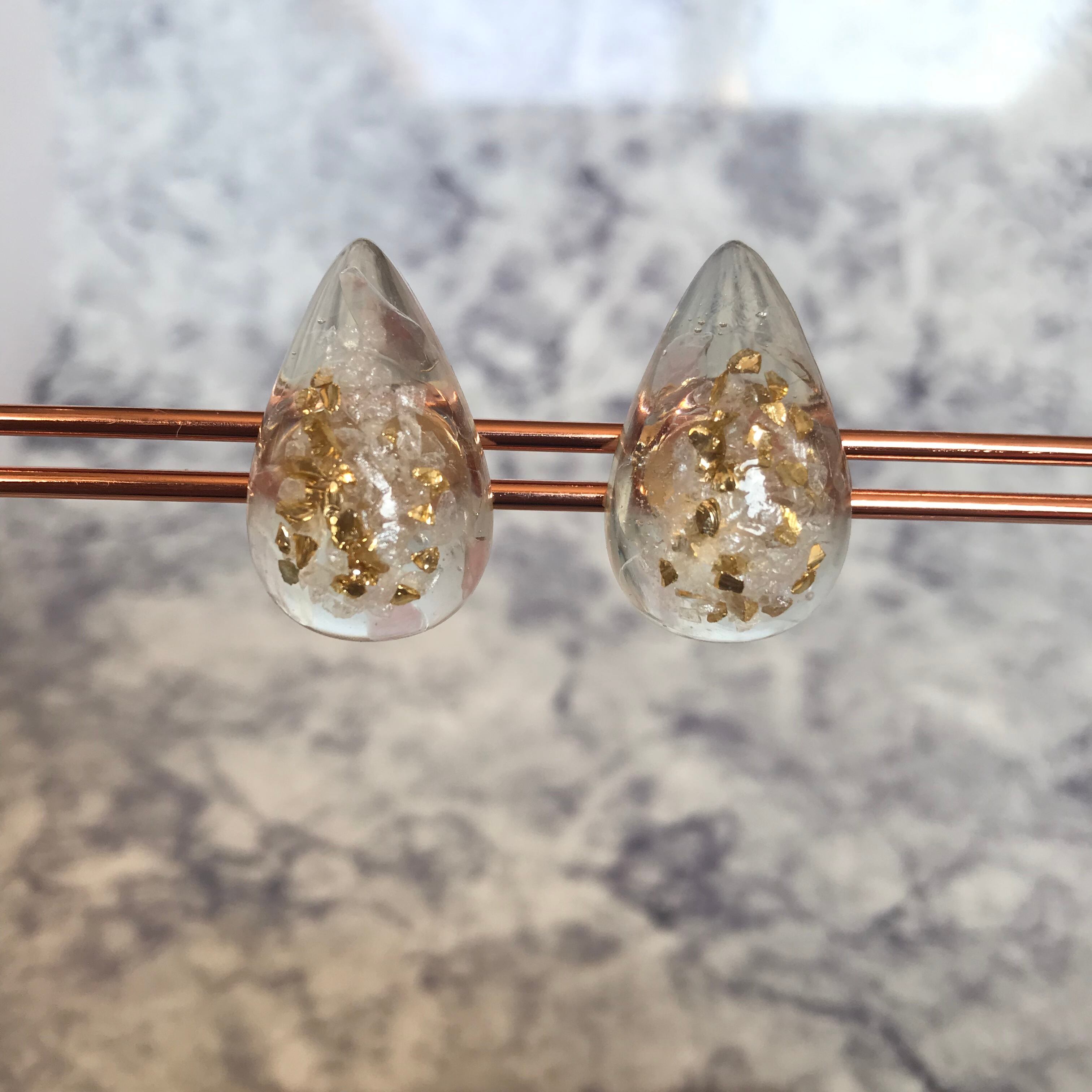 しずく型レジン | ・creare・ハンドメイドアクセサリーショップ