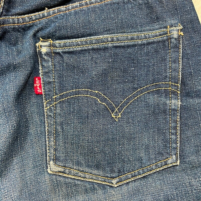 SPECIAL!! 50's LEVI'S 501XX デニム 革パッチ 両面赤タブ センター