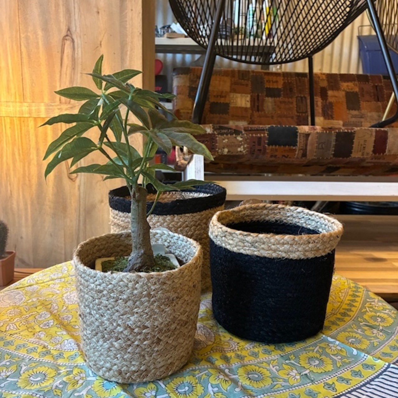 Bangladesh  Jute basket Storage 　バングラディッシュ　シーグラスバスケット　ストレージ　S　収納　カゴ　小物入れ