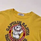 CAPTAIN SANTA キャプテンサンタ BIGプリント 半袖Tシャツ サイズ M /イエロー
