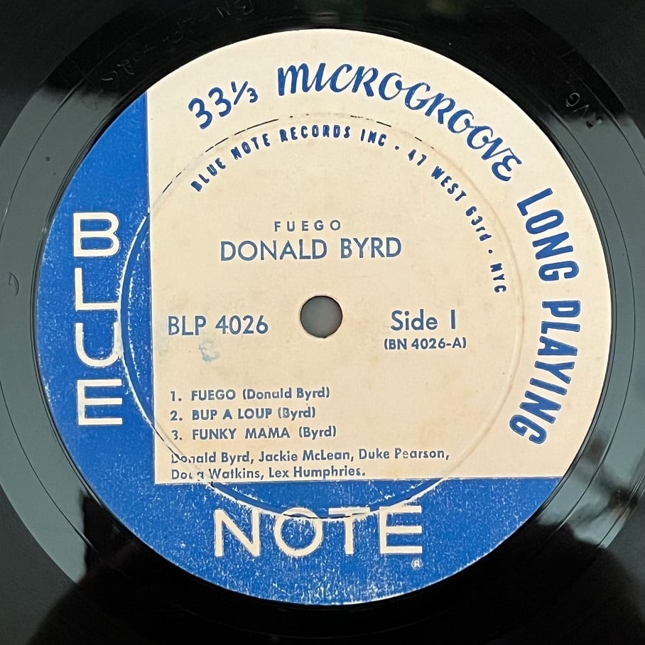 Donald Byrd Fuego レコード 4026 Blue Note