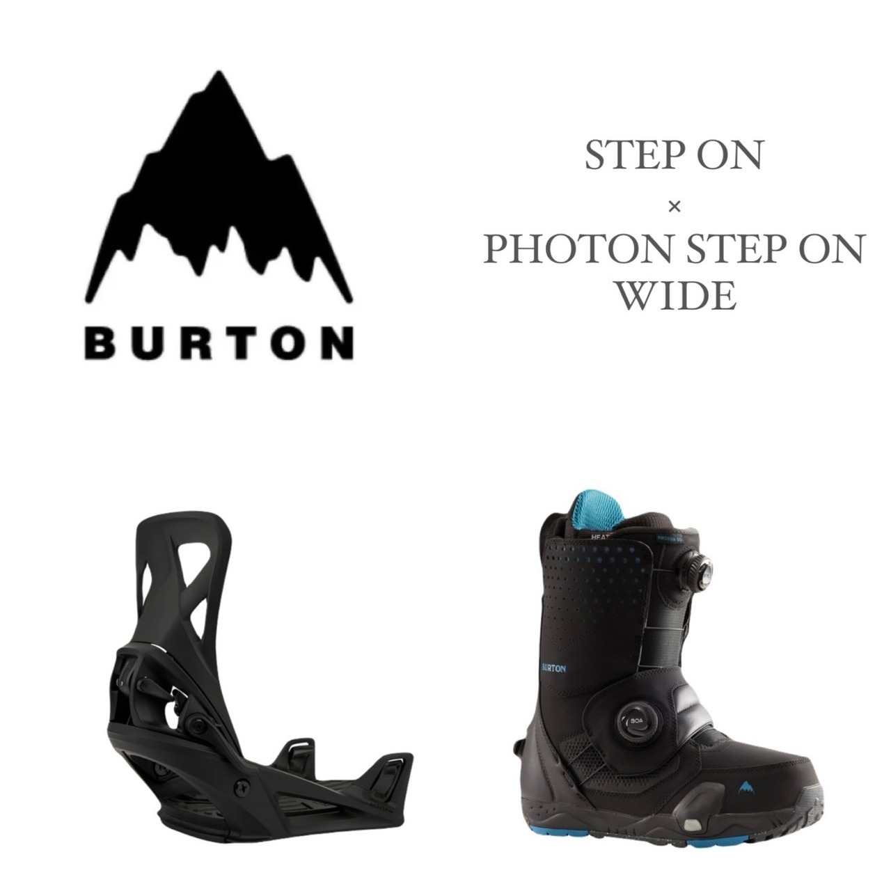 24-25モデル . BURTON .『 STEP ON × PHOTON STEP ON - WIDE 』. Black  
