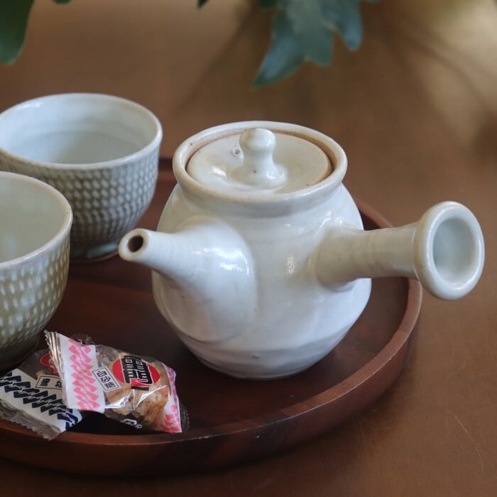 益子焼 えのきだ窯 急須 糠白釉 Mashiko-yaki Tea pot #268-2 | 和食器