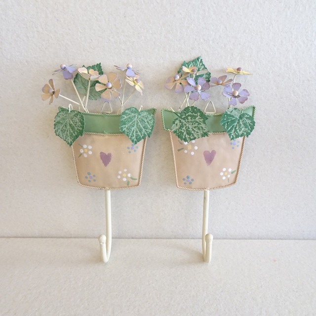 咲いたお花のフック 2個セット