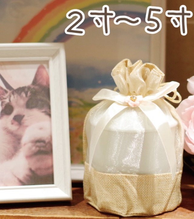 骨袋「ナチュラルオーガンジー」 【3.5寸】