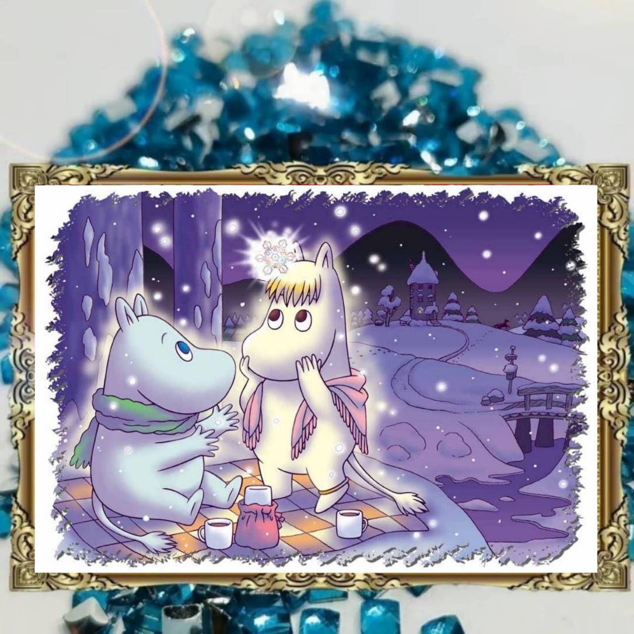 ALLクリスタルビーズ☆四角ビーズ【crystal-433】A3サイズ☆ダイヤモンドアート