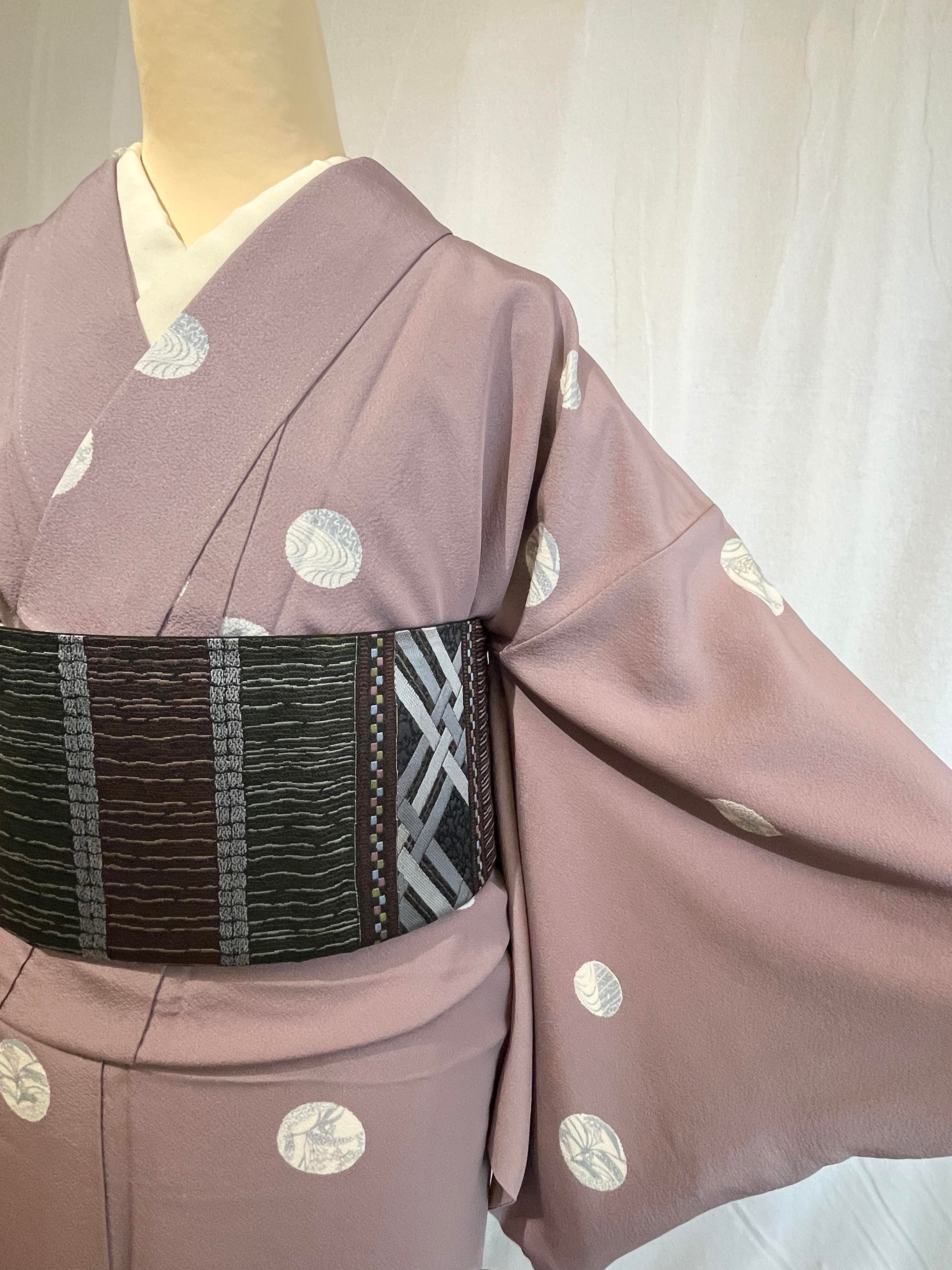 2235飛び柄小紋 袷単品