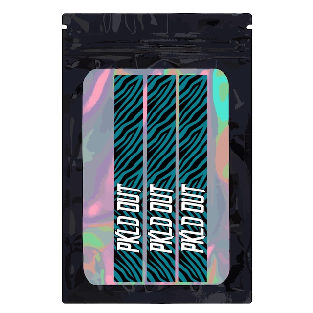 PKLDOUT PADDLE STYLE-ZEBRA DARK TEAL (3 PACK) ピックルボールエッジガード