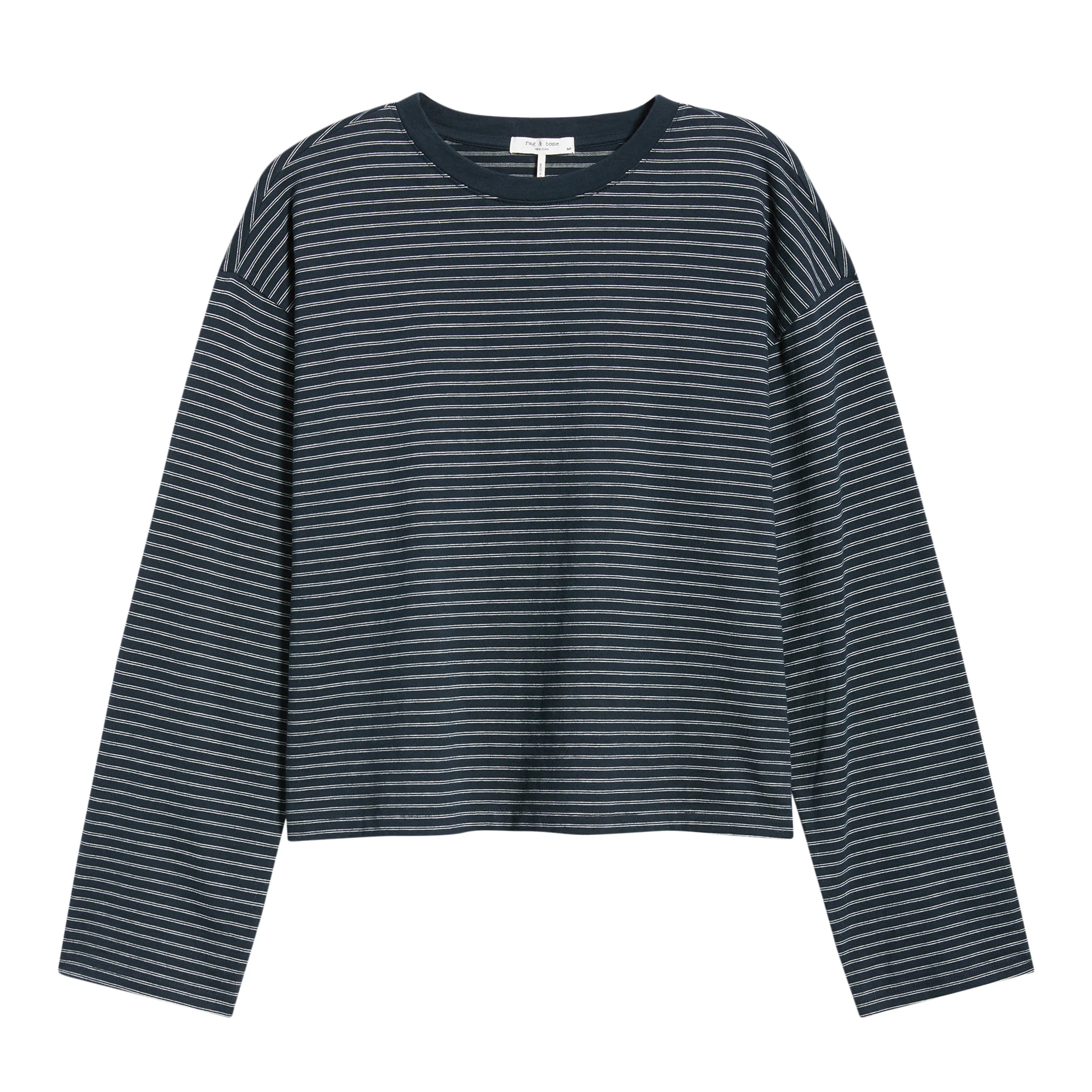 rag&bone KELLY STRIPE BOXY LS SAL