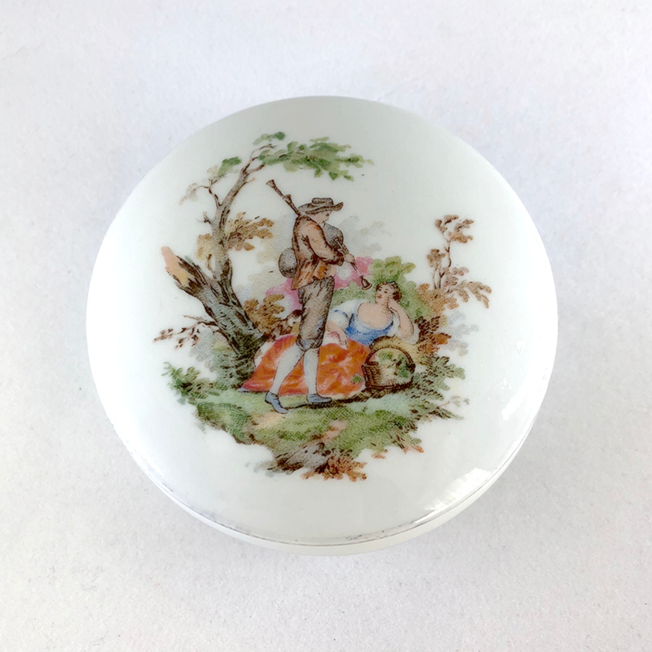 ボンボニエール 恋人たち 陶器の小物入れ 12OTbp4