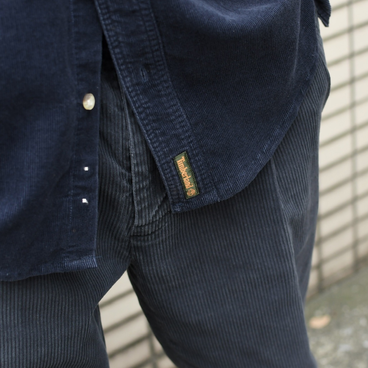 Timberland navy corduroy shirt