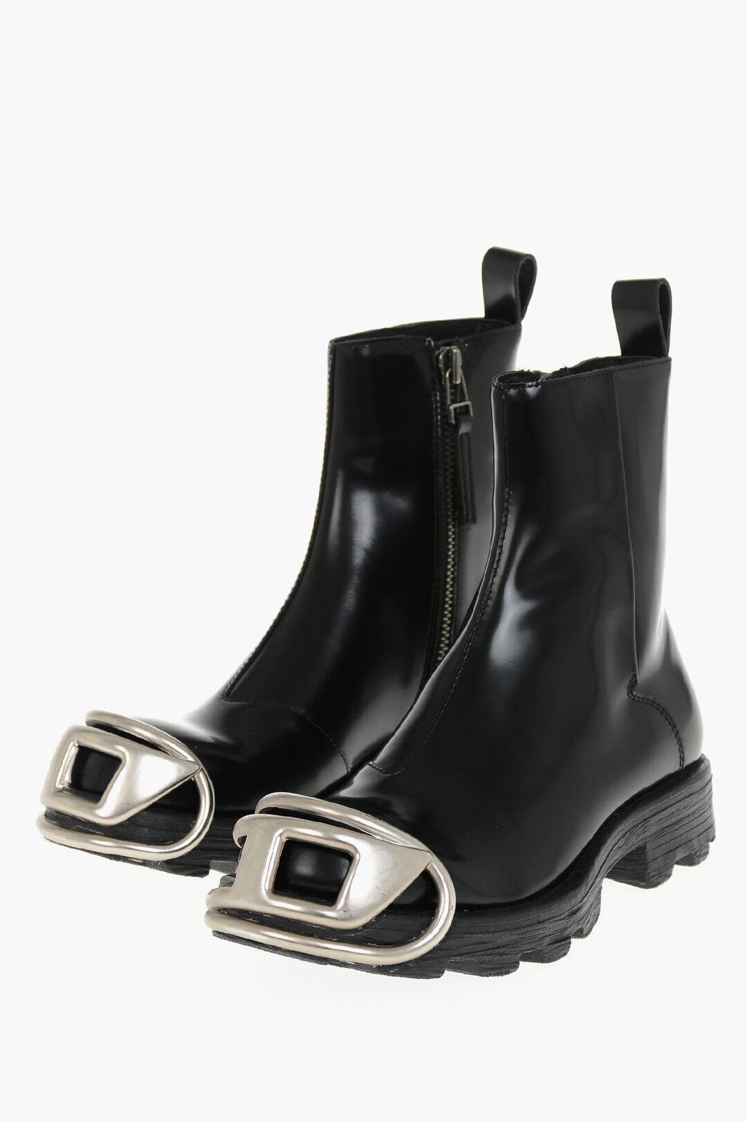 DIESEL ブーツ レザー・ラバー