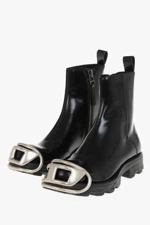 DIESEL ブーツ レザー・ラバー